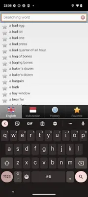 Indonesian best dict android App screenshot 10